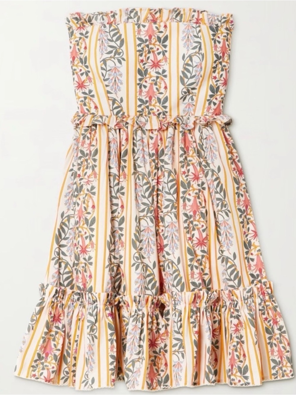 Agua by Agua Bendita Rosa Floral Strapless Mini Dress XS